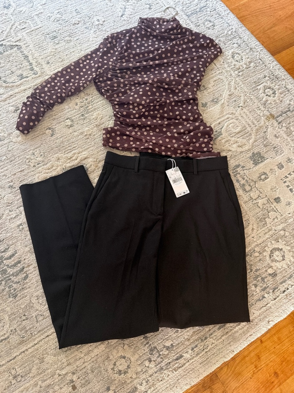 Mango chocolate brown pants sz 8